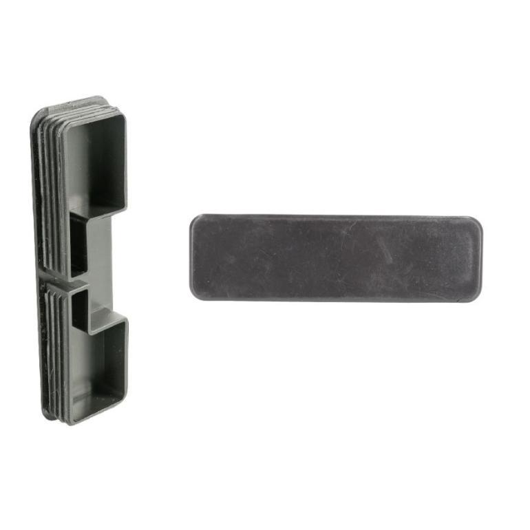 UNIVERSAL SIDE GUARD RAIL PLASTIC END CAP (PACK OF 2)