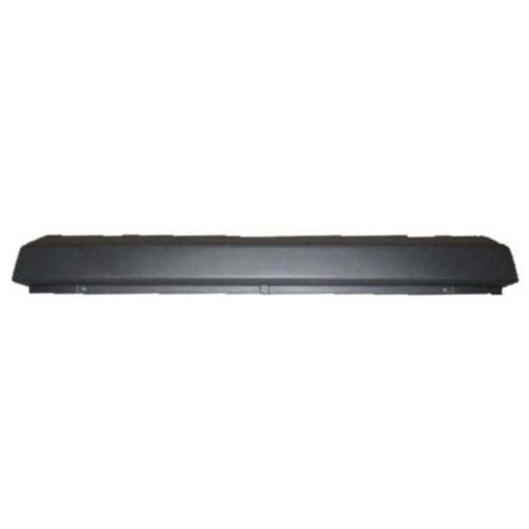 GREY REAR CENTRAL BUMPER WITH 4 CUTTING MARKS FOR SENSORS