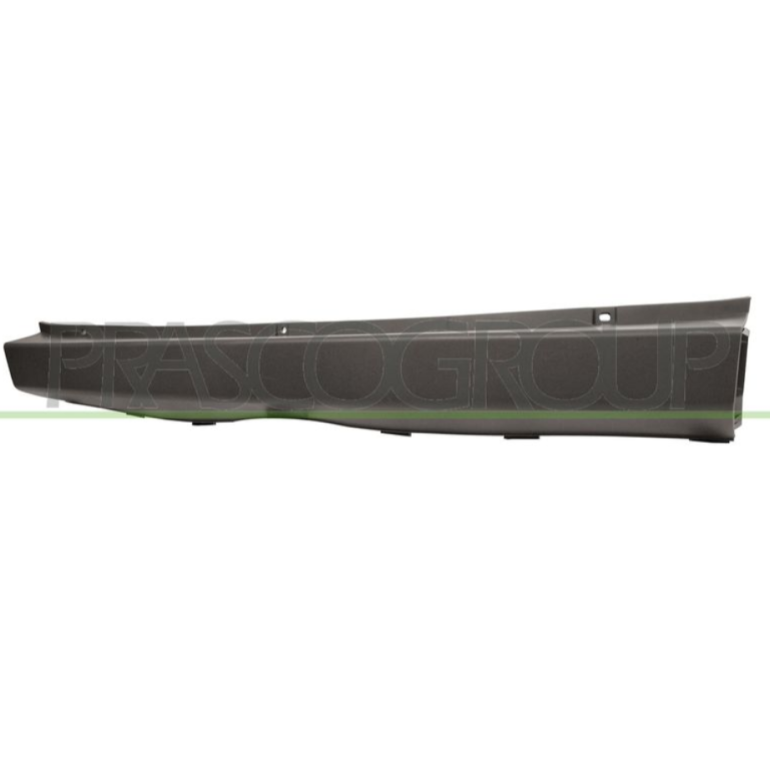 GREY REAR CENTRAL BUMPER WITH 4 CUTTING MARKS FOR SENSORS