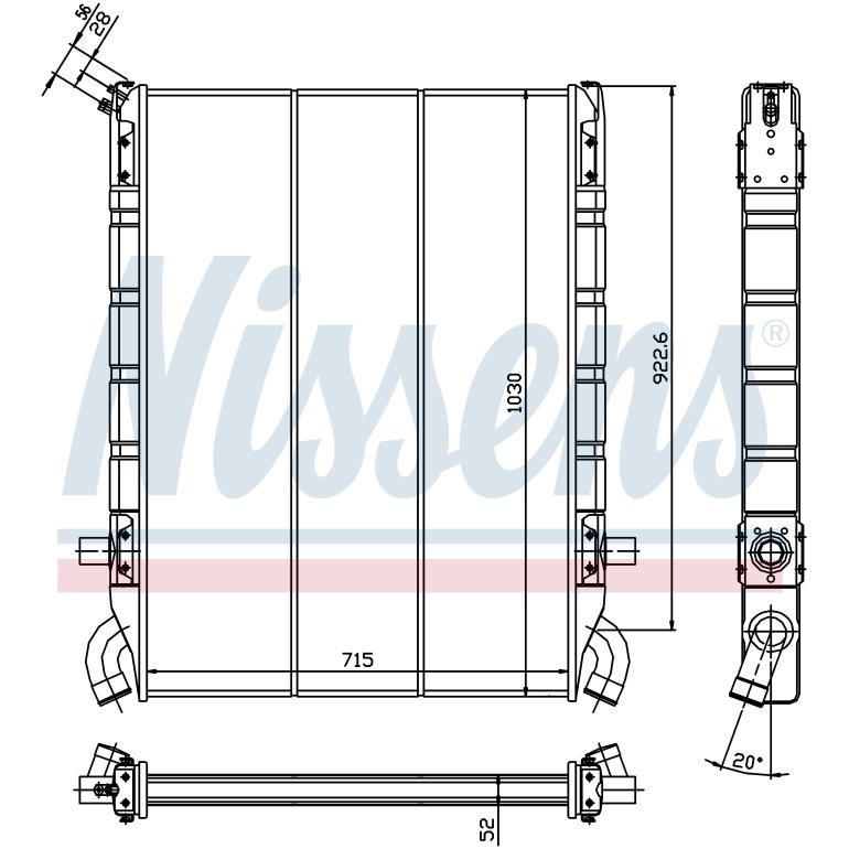COOLANT RADIATOR WITH FRAME