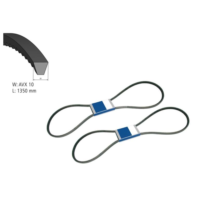 SINGLE PROFILE MULTI-RIBBED AUXILARY BELTS 1350x10MM (PKT 2)