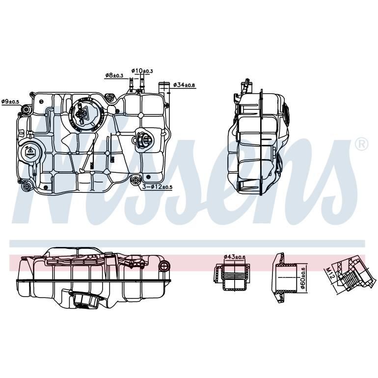 EXPANSION HEADER TANK WITH SENSOR
