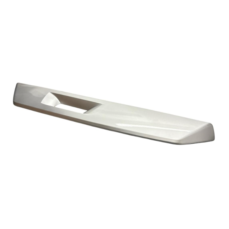 'PAINTED SILVER MIRROR ARM COVER PASSENGER SIDE LH