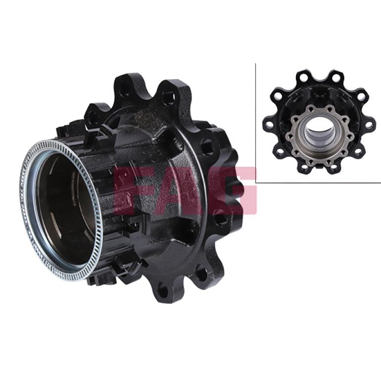REAR WHEEL HUB WITH WHEEL BEARINGS & ABS EXCITER RING