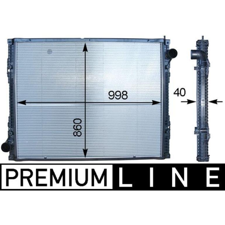 COOLANT RADIATOR WITH FRAME