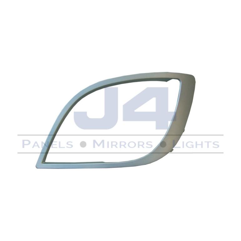 SILVER PAINTED HEADLAMP SURROUND TRIM PASSENGER SIDE LH