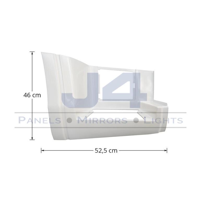PAINTED WHITE LOWER STEP SURROUND DRIVER SIDE RH