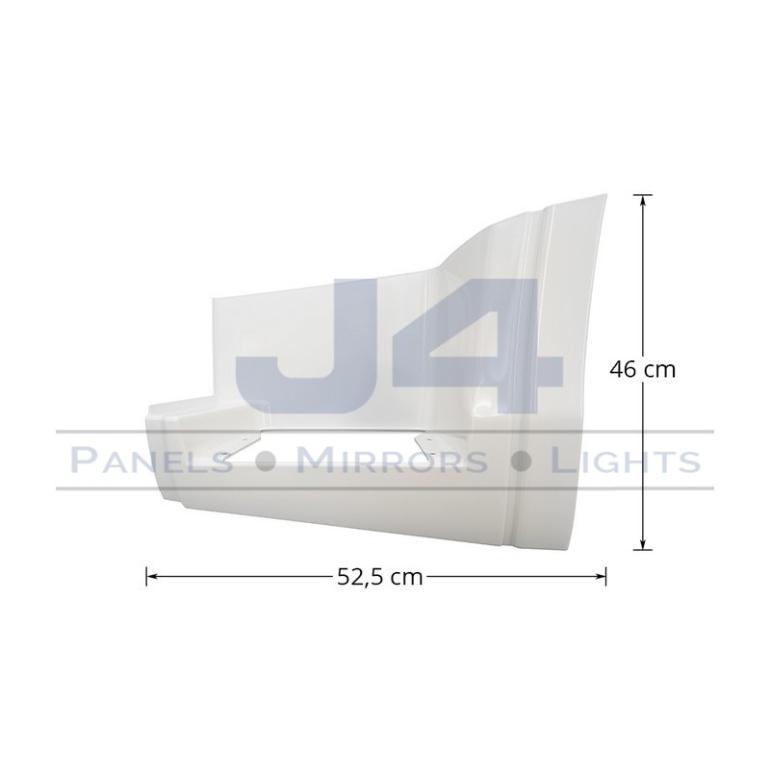 PAINTED WHITE LOWER STEP SURROUND PASSENGER SIDE LH
