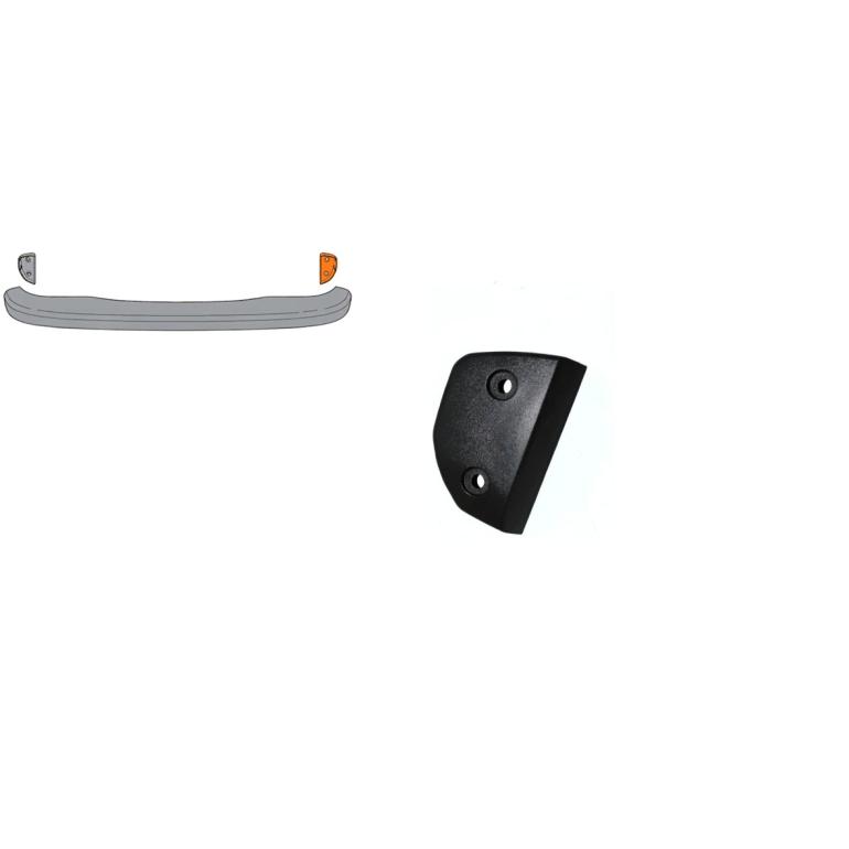 FRONT BUMPER UNDERRUN END CAP PASSENGER SIDE LH