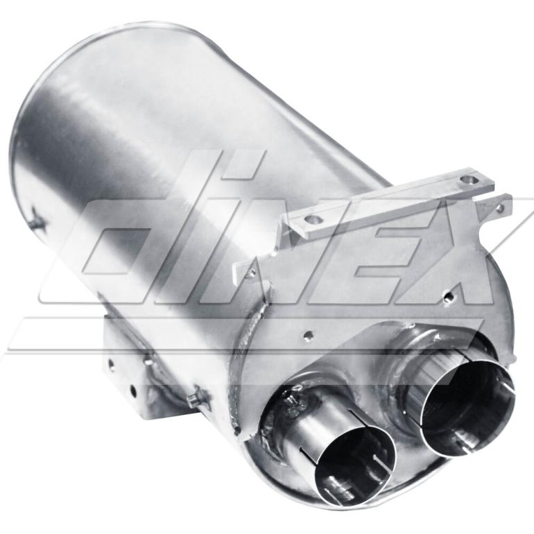 EXHAUST SILENCER WITH CATALYTIC CONVERTER
