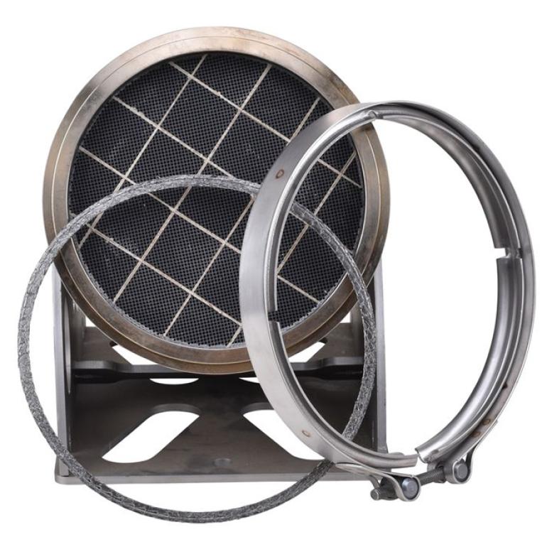 REMANUFACTURED DIESEL PARTICULATE FILTER WITH CLAMPS & GASKETS
