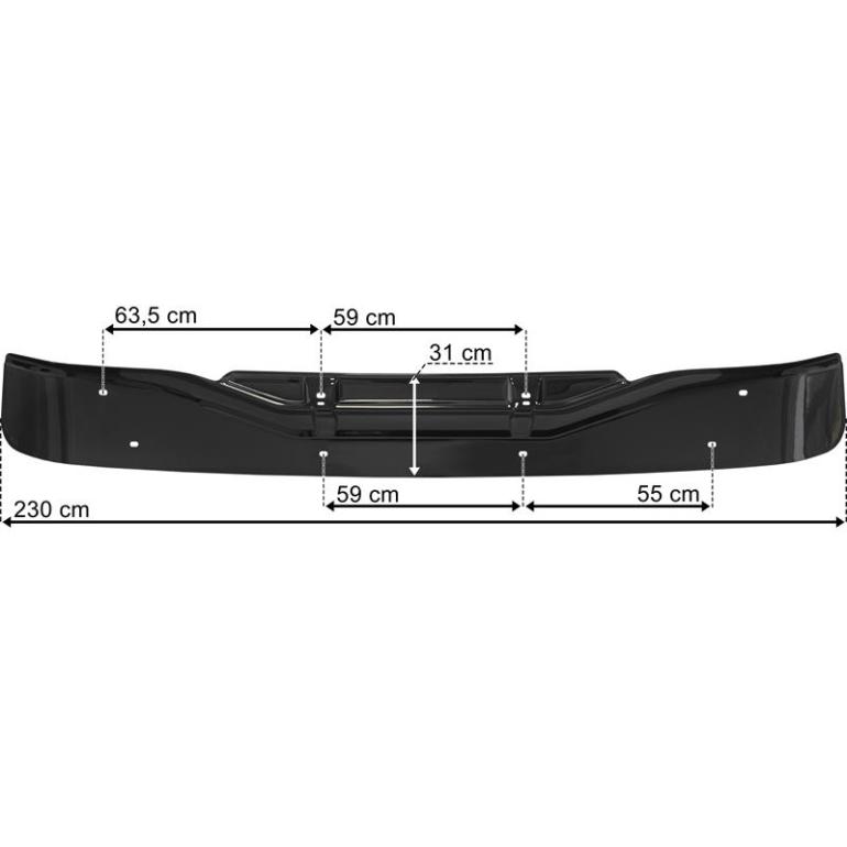 SUNVISOR WITH CENTRE & TRIMS PANELS