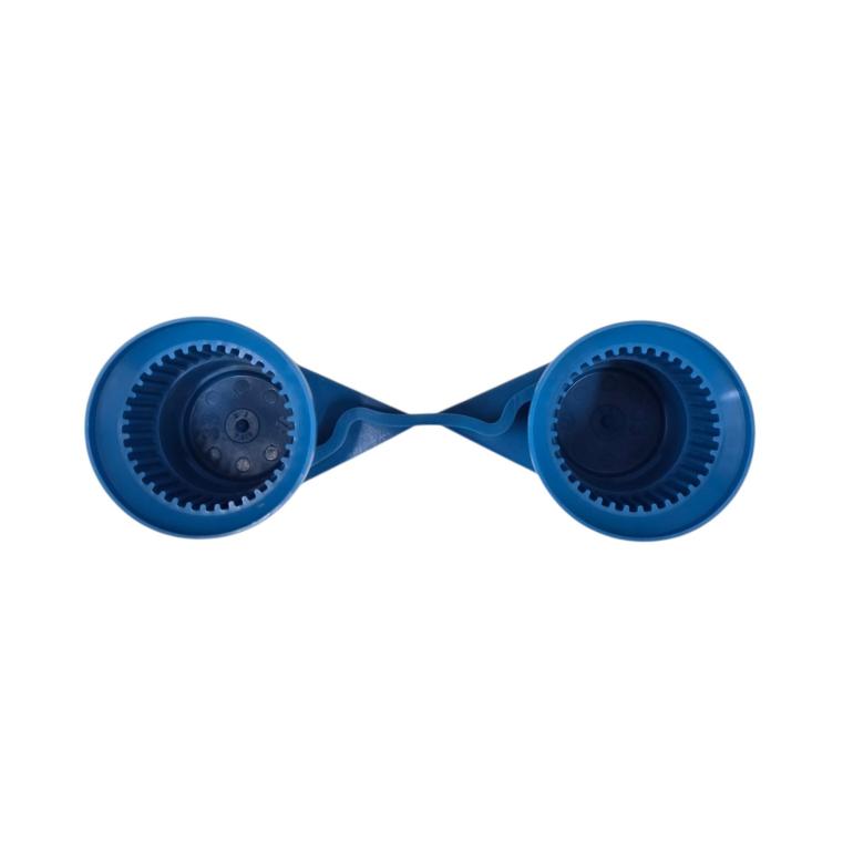 BLUE SINGLE POINT TWIN WHEEL NUT COVER INDICATOR 32MM