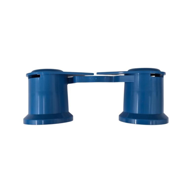 BLUE SINGLE POINT TWIN WHEEL NUT COVER INDICATOR 33MM PKT 20