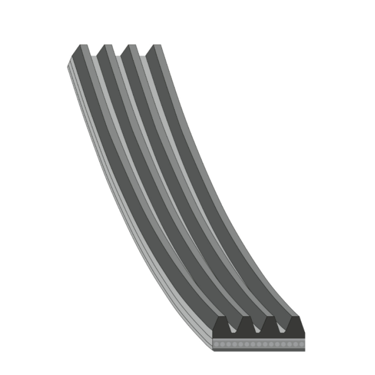 V-RIBBED AUXILIARY BELT 922MMx4