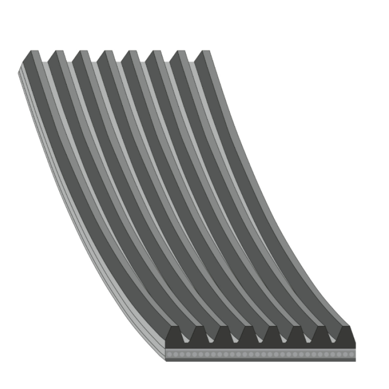 V-RIBBED AUXILIARY BELT 1369MMx8