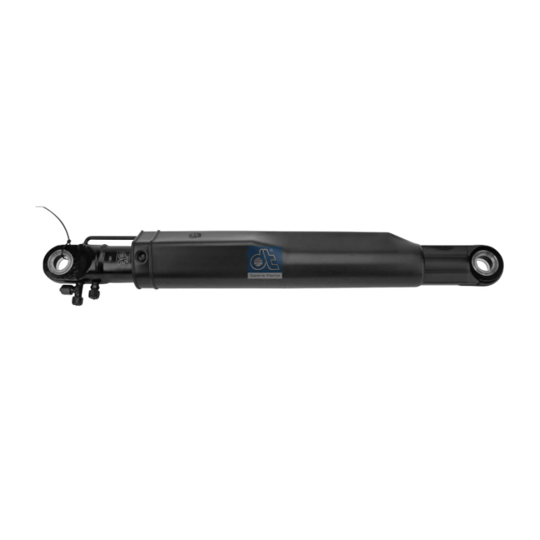 HYDRAULIC CAB TILT CYLINDER RAM WITH PROTECTIVE SLEEVE