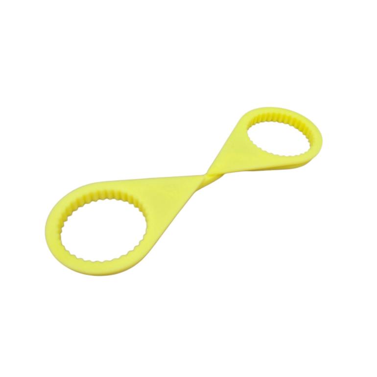 YELLOW SINGLE POINT TWIN WHEEL NUT INDICATOR 33MM PKT 10