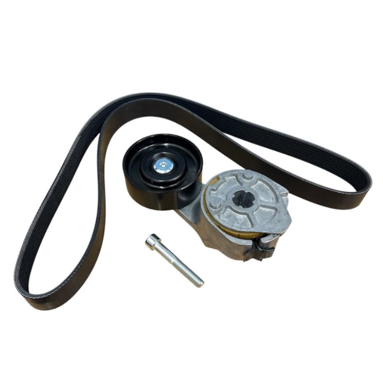 AUXILIARY BELT TENSIONER KIT WITH METAL PULLEY