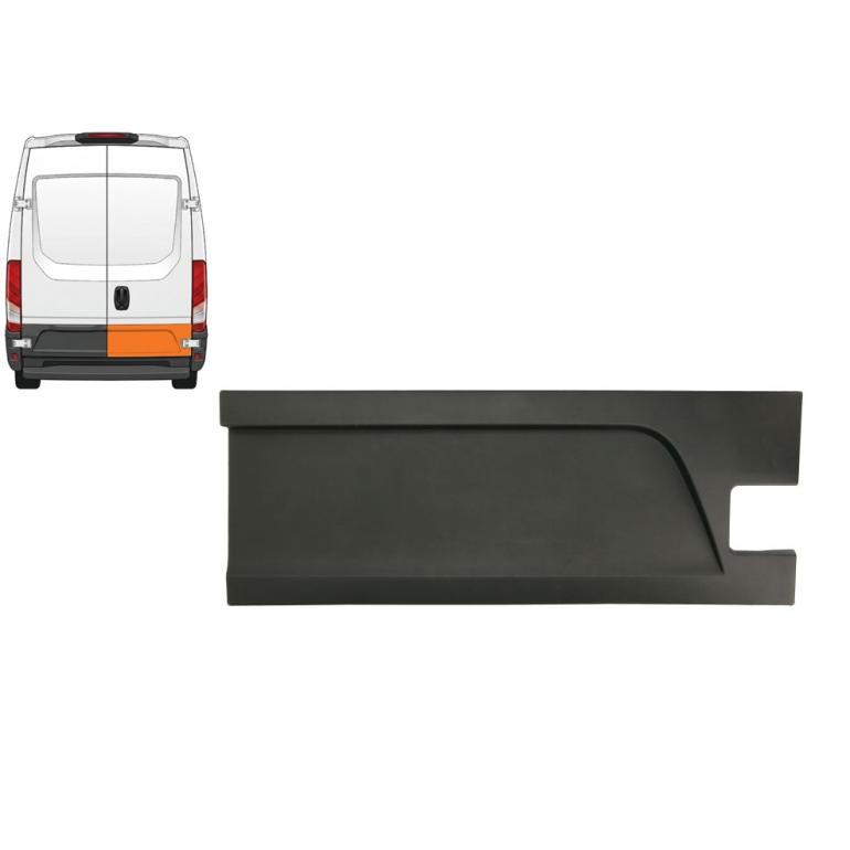 REAR DOOR PROTECTIVE TRIM PANEL DRIVER SIDE RH
