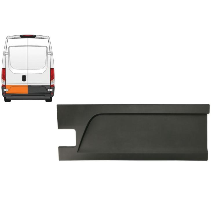 REAR DOOR PROTECTIVE TRIM PANEL PASSENGER SIDE LH