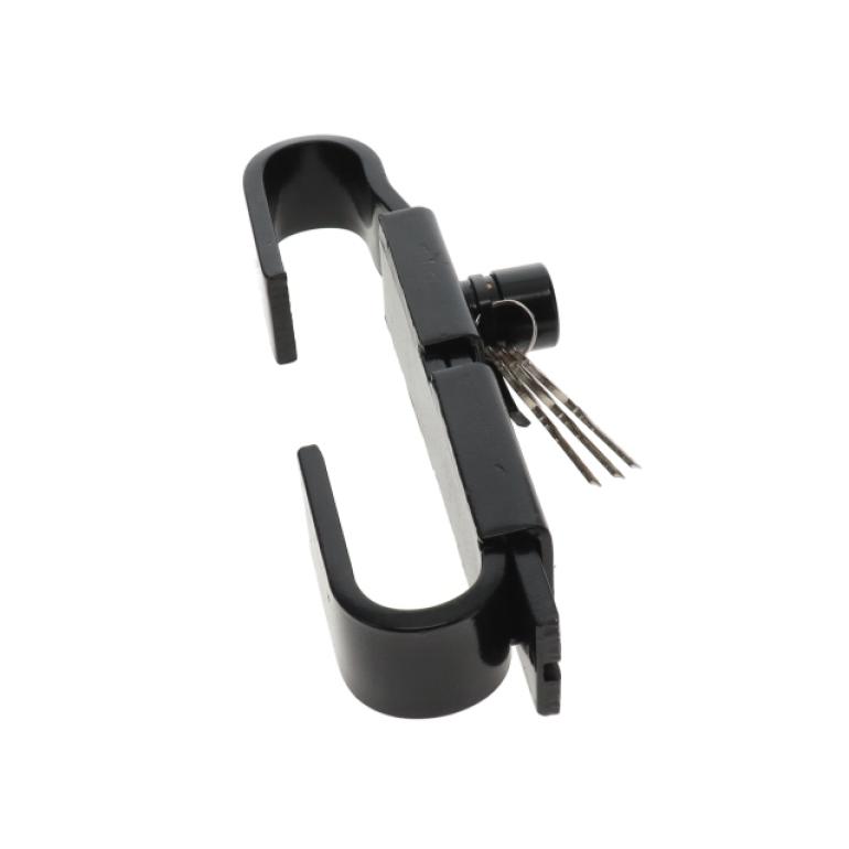 BLACK POWERED COATED CONTAINER LOCK