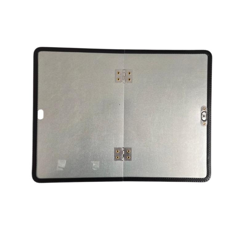 STEEL VERTICAL FOLD ADR HAZARD WARNING HAZCHEM PLATE WITH RUBBER SURROUND
