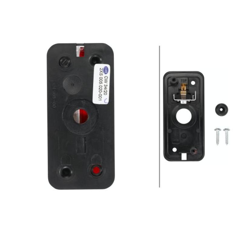 RED & WHITE CLEARANCE MARKER LAMP