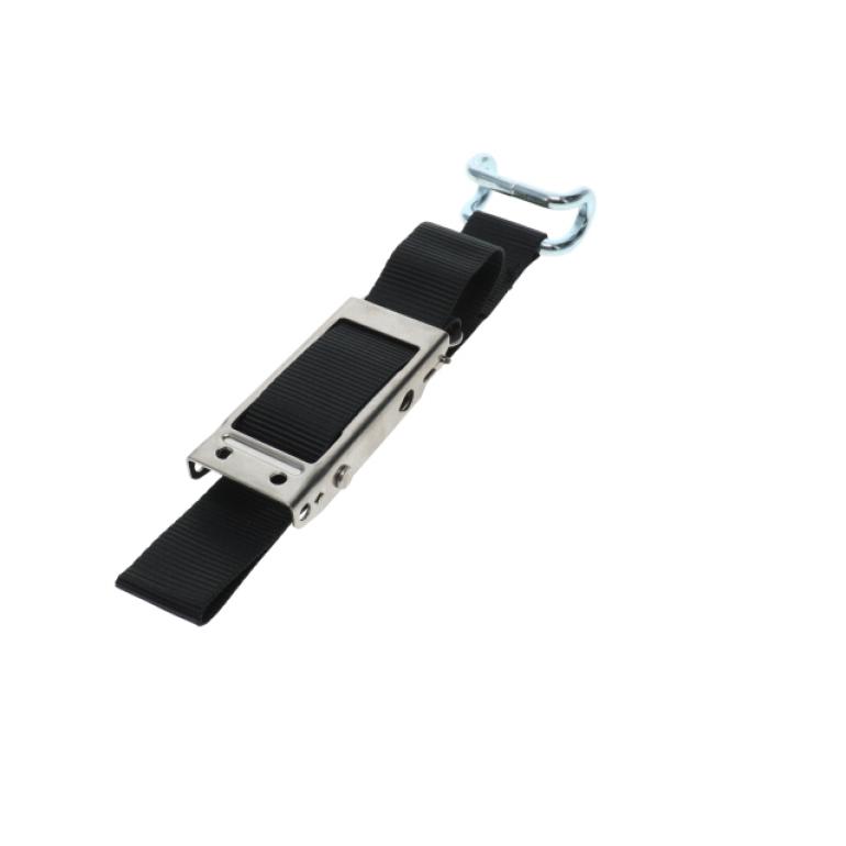 LOCKING 43MM BLACK CLOSED RAVE CURTAIN BUCKLE & STRAP