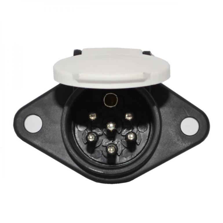 7 PIN S' TYPE PLASTIC SOCKET 24V