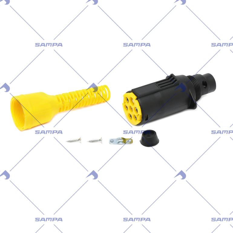 7 PIN S' TYPE PLASTIC PLUG 24V