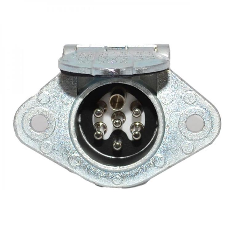 7 PIN 'S TYPE SCREW TERMINAL METAL SOCKET 24V