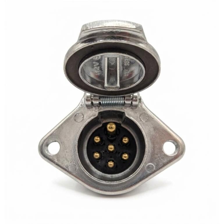 7 PIN 'N TYPE SCREW TERMINAL METAL SOCKET 24V