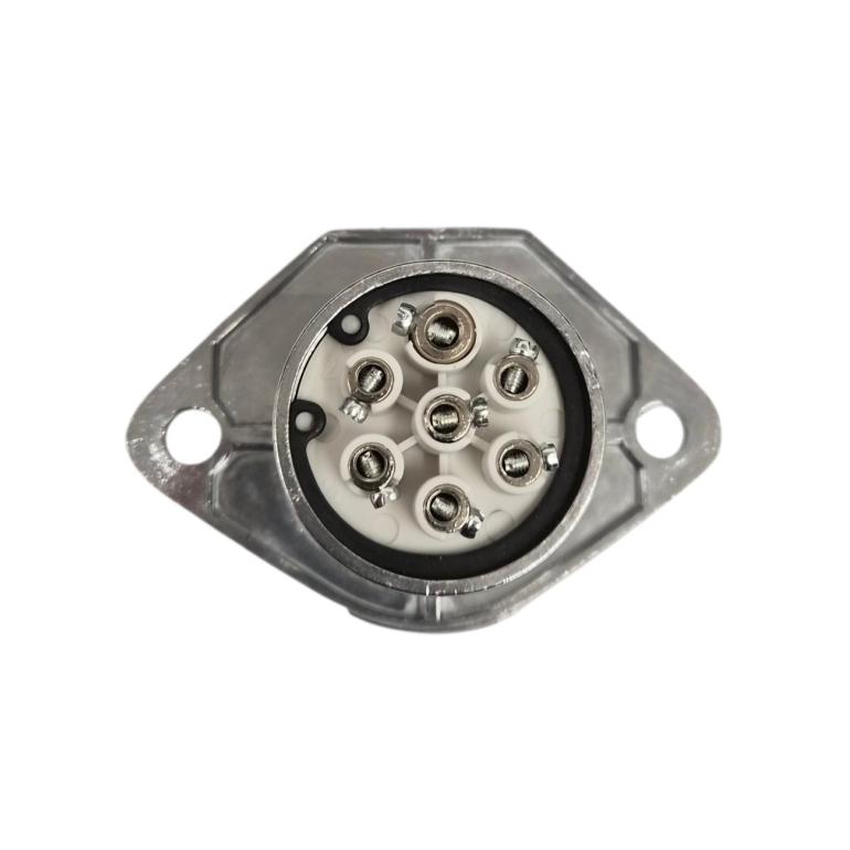 7 PIN 'S TYPE SCREW TERMINAL METAL SOCKET 24V