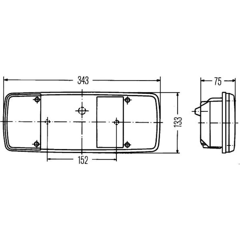 REAR COMBINATION TAIL LAMP DRIVER SIDE RH