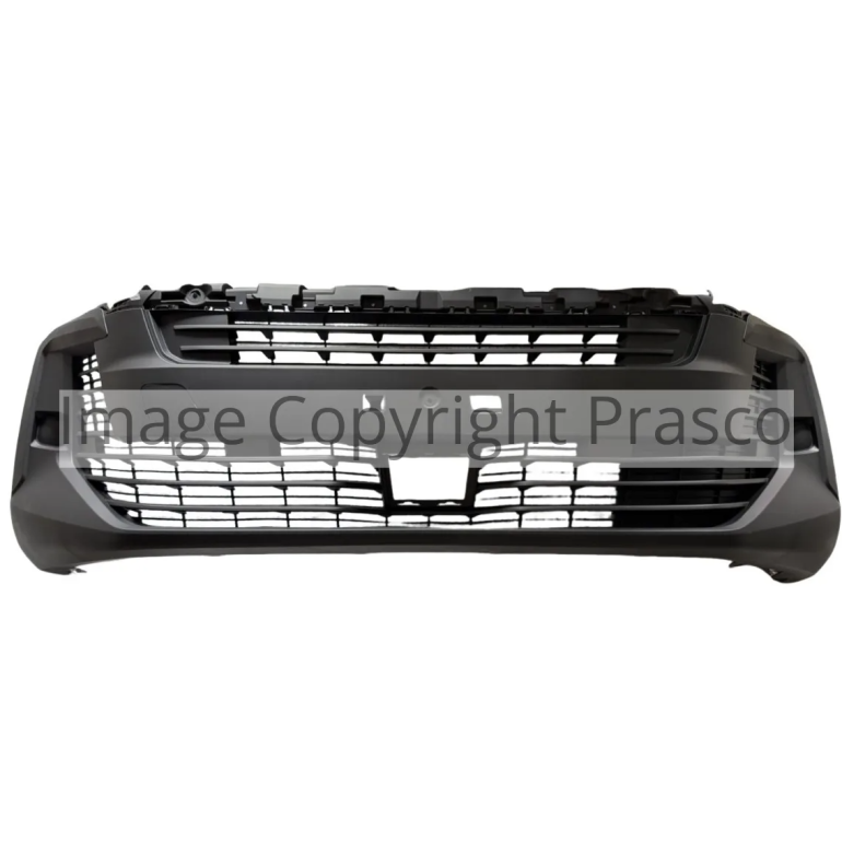 BLACK FRONT BUMPER WITHOUT FOG LAMP HOLES