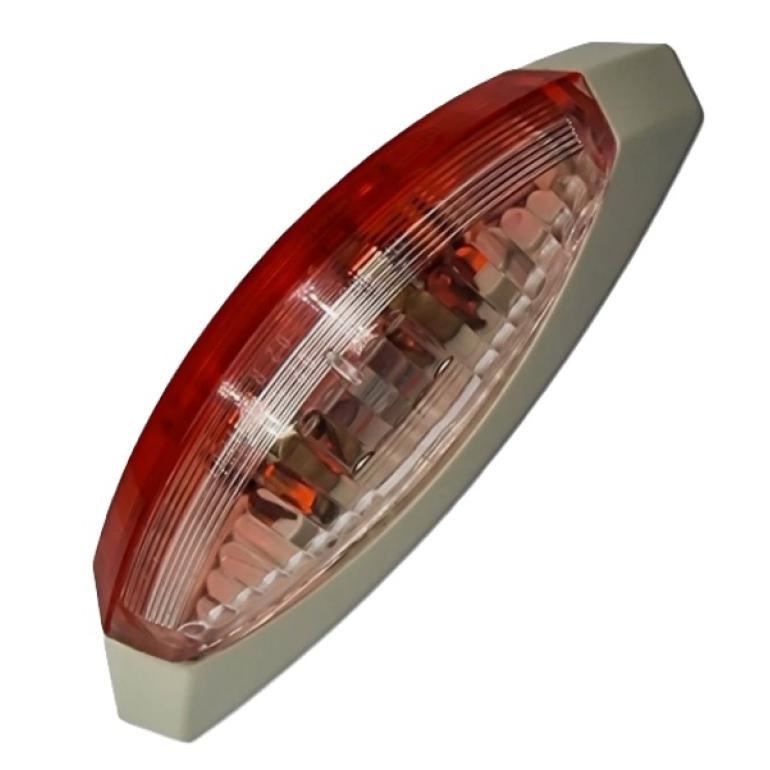 RED & WHITE SIDE MARKER LIGHT LAMP PASSENGER SIDE LH