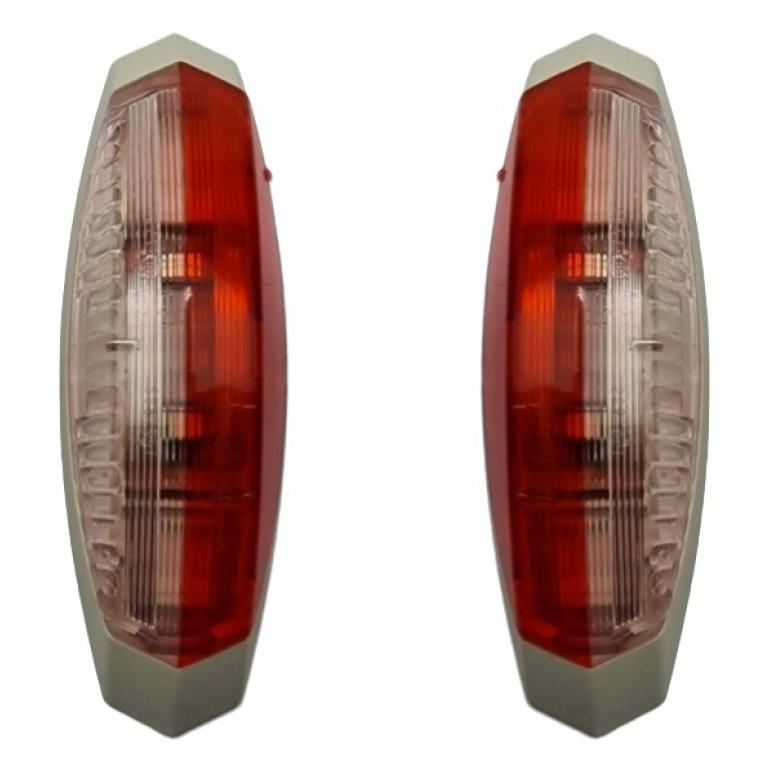 RED & WHITE SIDE MARKER LIGHT LAMPS (RH & LH)