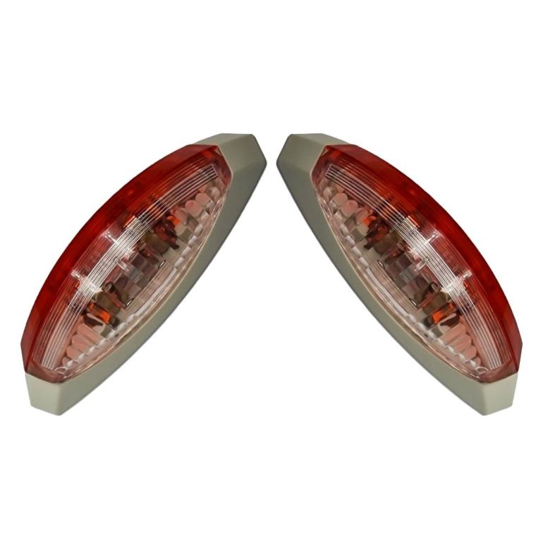 RED & WHITE SIDE MARKER LIGHT LAMPS (RH & LH)