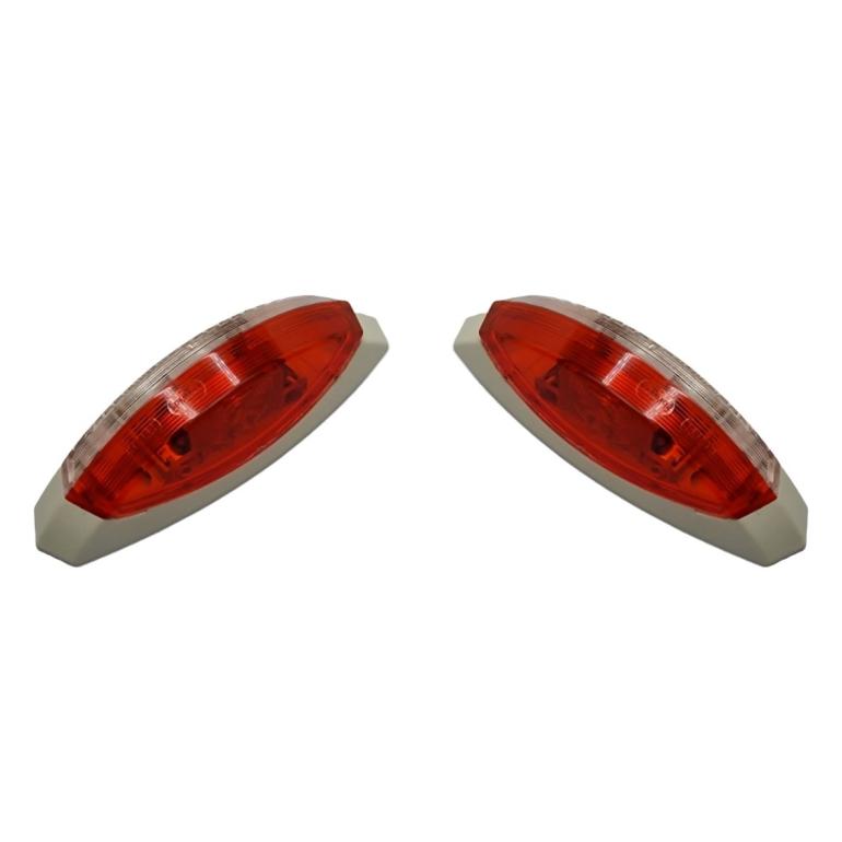 RED & WHITE SIDE MARKER LIGHT LAMPS (RH & LH)