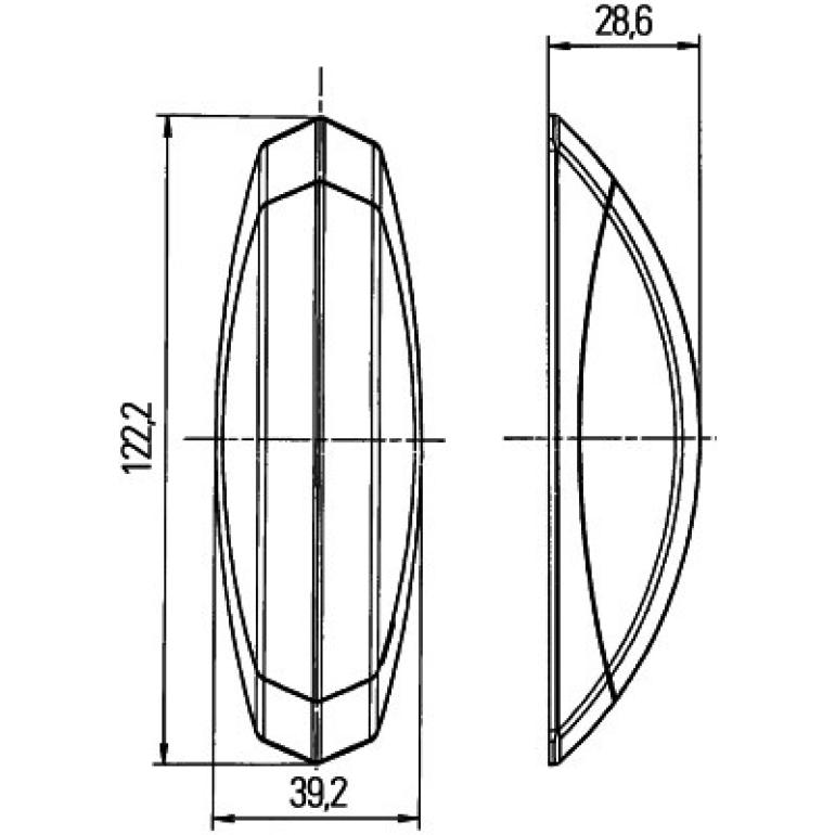 RED & WHITE SIDE MARKER LIGHT LAMPS (RH & LH)