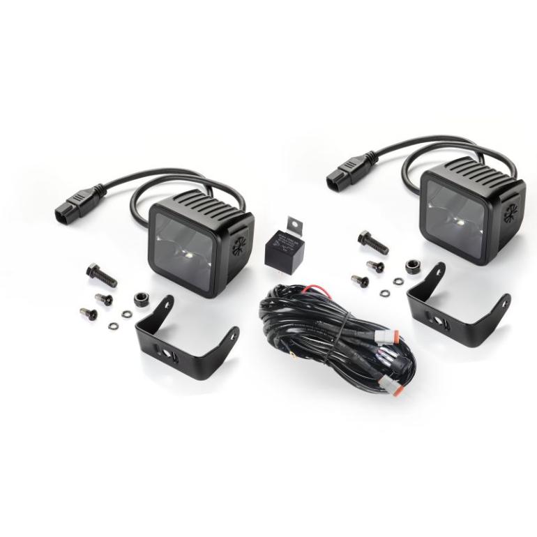 HELLA BLACK MAGIC 3.2" CUBE SPOT LIGHT KIT 4800lm STEALTH LOOK OFF ROAD 12-24V