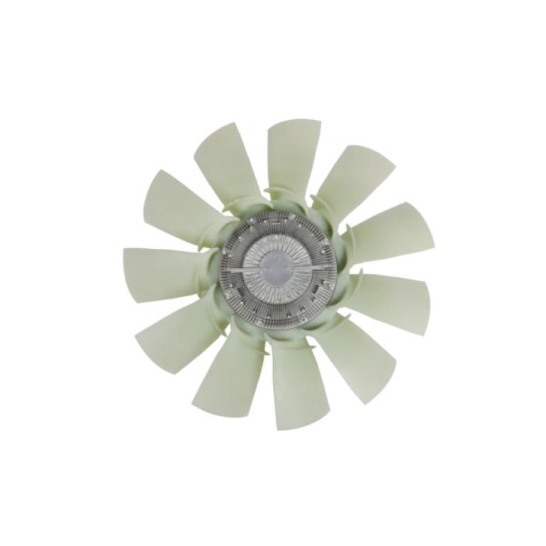 VISCOUS FAN CLUTCH HUB WITH BLADES