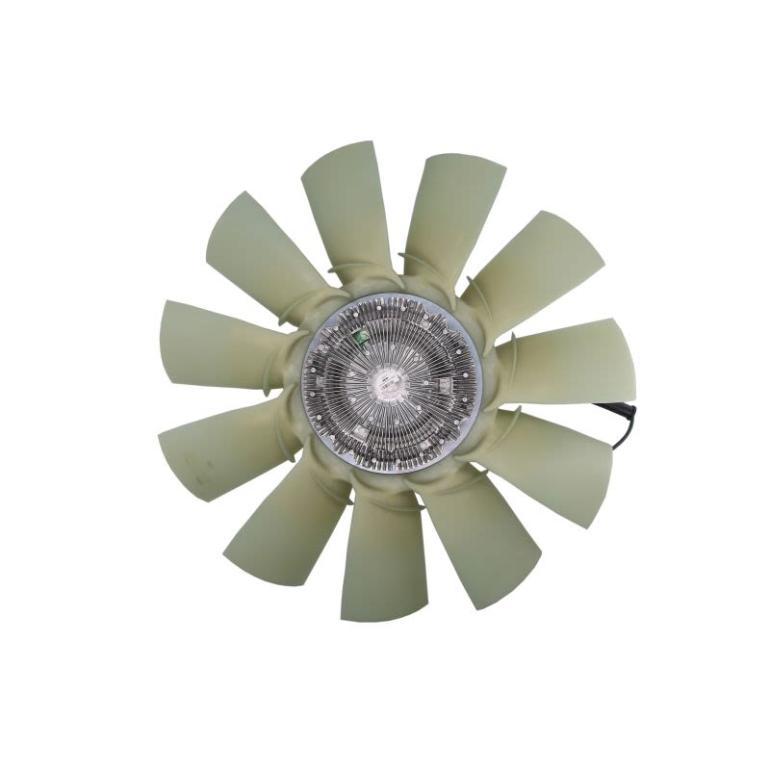 VISCOUS FAN CLUTCH HUB WITH BLADES