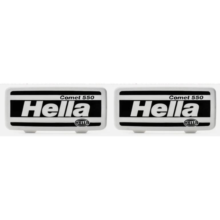  HELLA LENS RECTANGLE COVERS FOR COMET 550 LAMPS (PAIR)