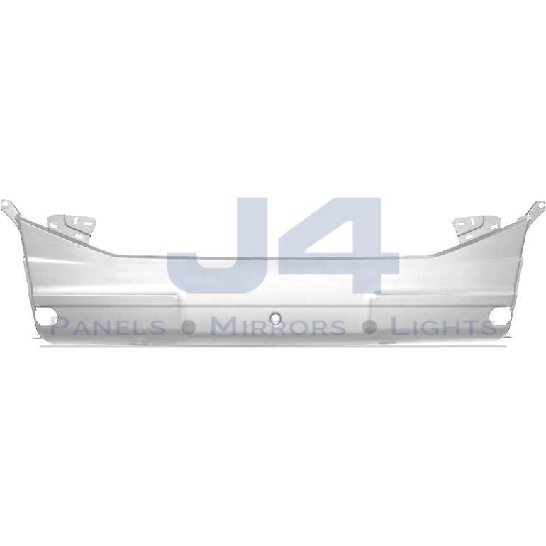 PAINTED WHITE FRONT BUMPER CENTRE