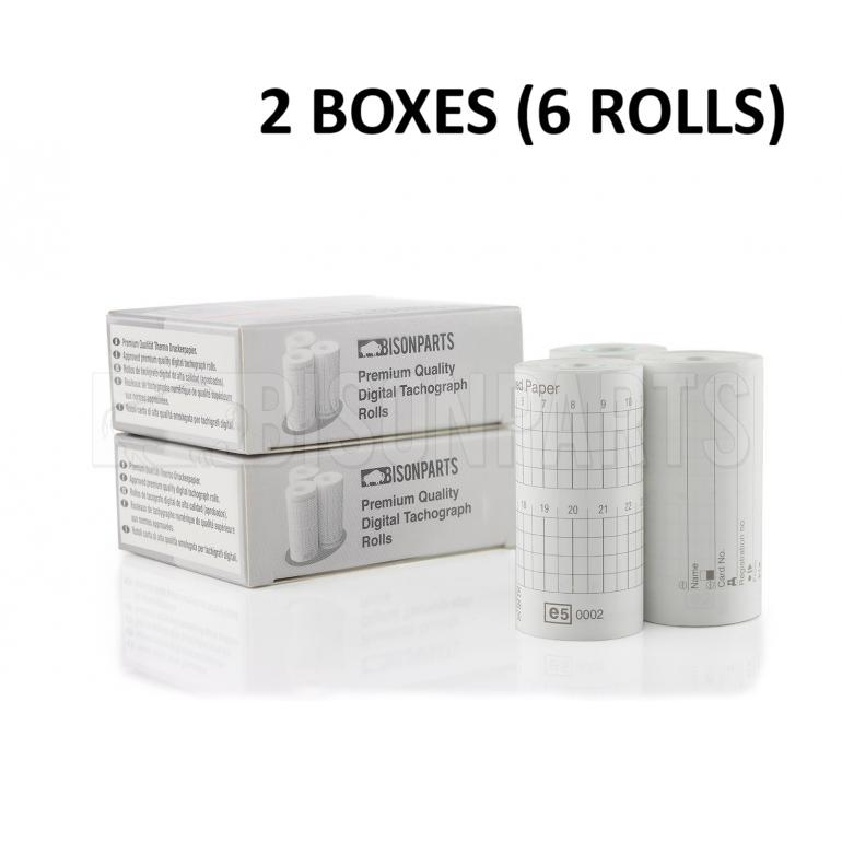 (2 BOXES) DIGITAL TACHOGRAPH ROLLS (6 ROLLS)
