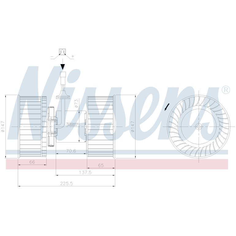 INTERNAL HEATER BLOWER MOTOR