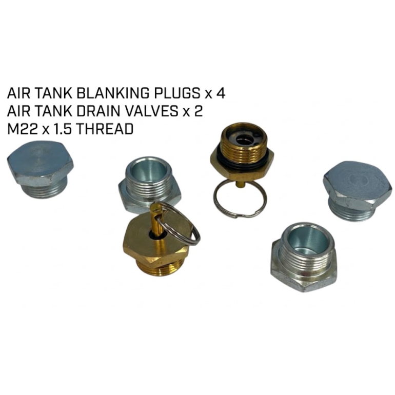 AIR TANK BLANK & DRAIN VALVE KIT M22x1.5