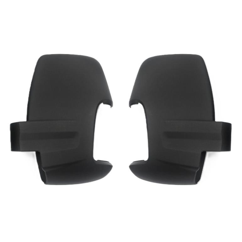 SHORT ARM BLACK MIRROR COVERS RH & LH (PAIR)
